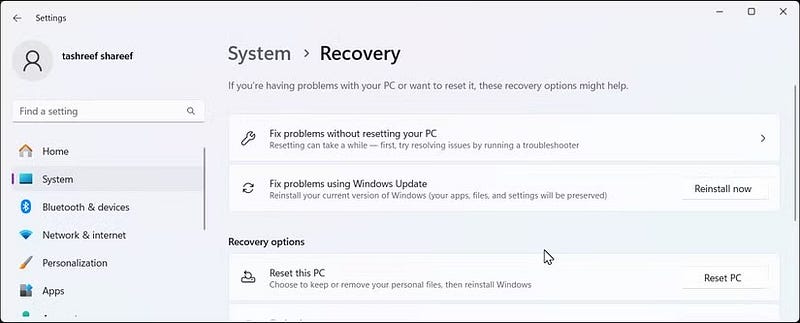 إصلاح المشكلات باستخدام Windows Update