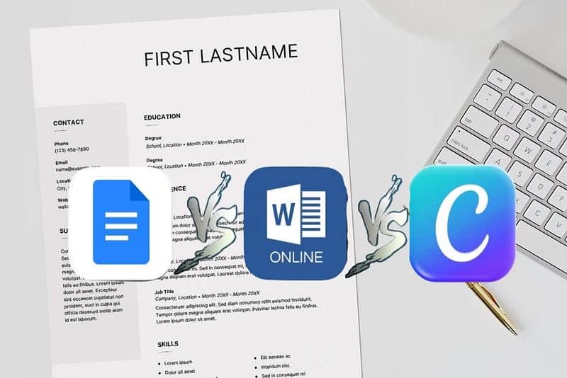مُقارنة شاملة: Canva أم Word أم مُستندات Google - ما الأفضل لإنشاء سيرتك الذاتية؟