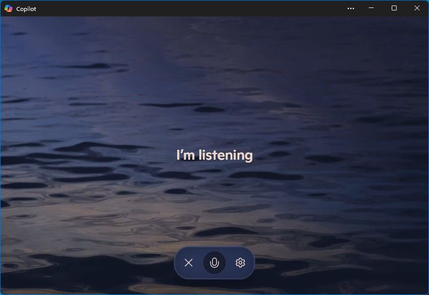 Copilot Voice on Windows app