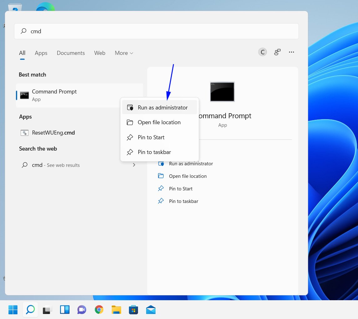 تشغيل موجه الأوامر في Windows 11 بامتيازات المسؤول