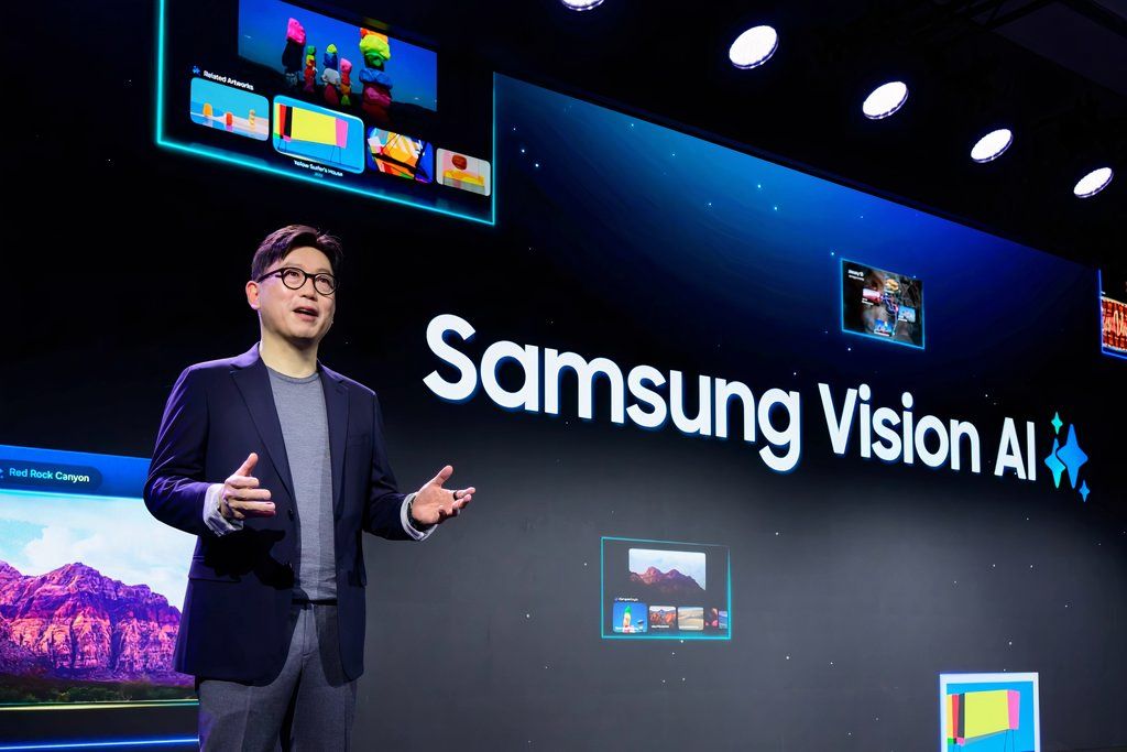 Samsung Discusses Vision AI at the CES 2025 conference.