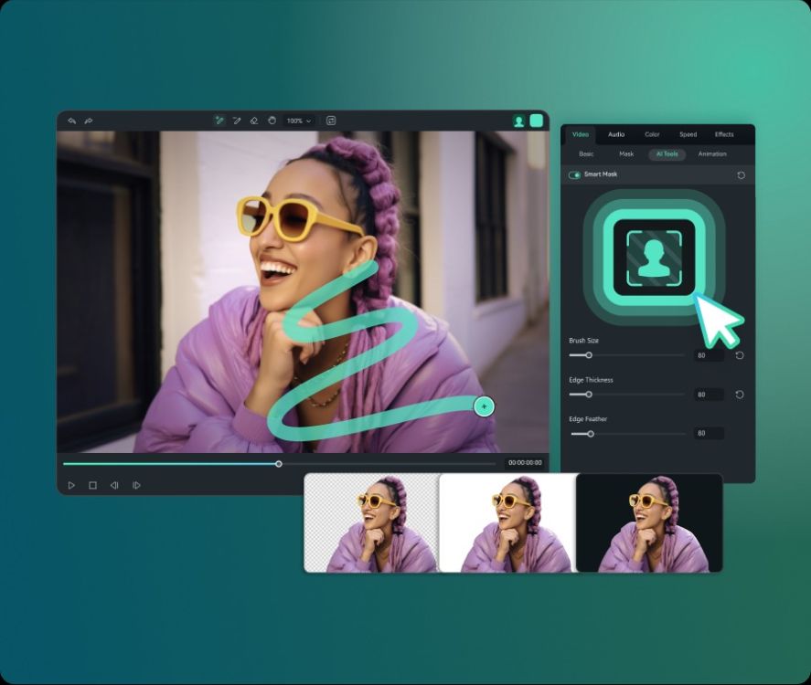 filmora AI video editing tool