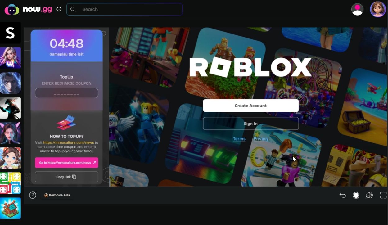 تسجيل الدخول إلى Roblox