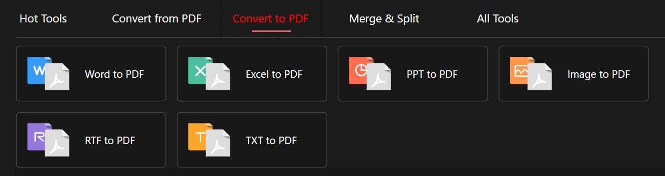 PDFGear: Convert to PDF