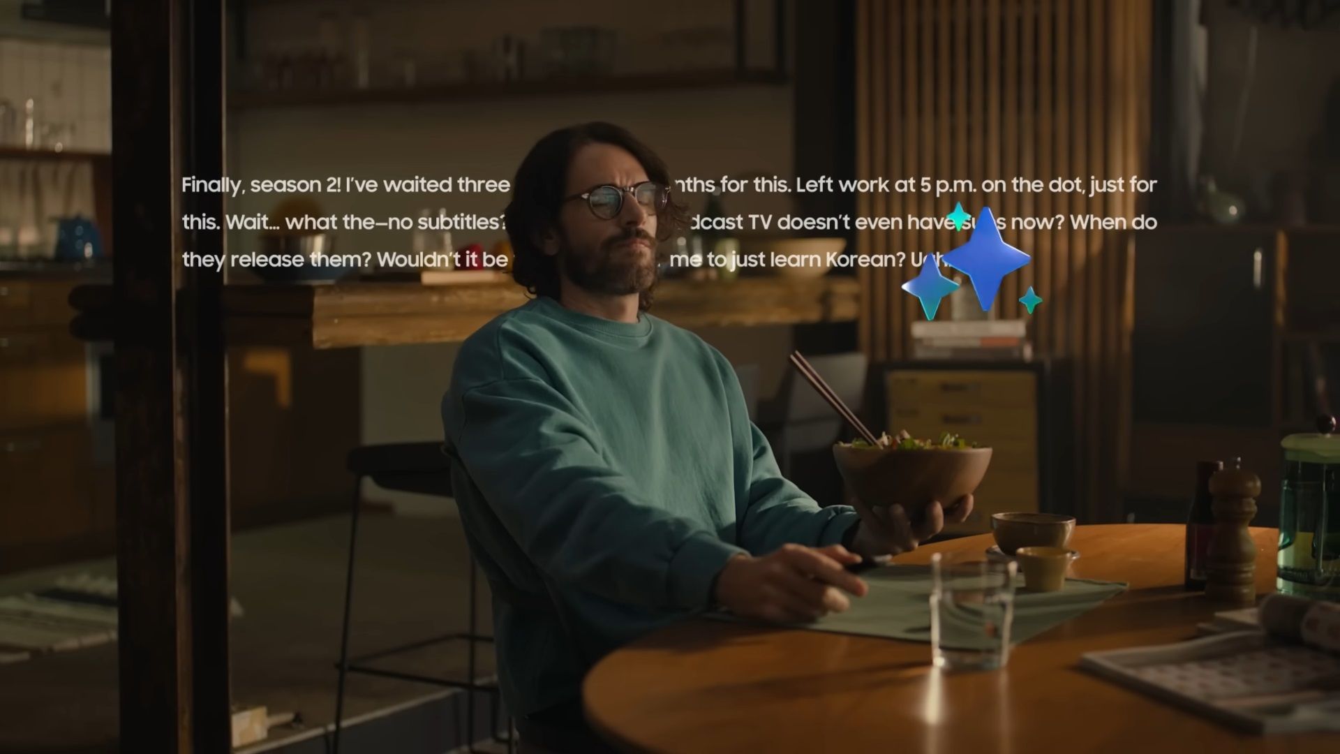 samsung vision ai live translation and subtitles example